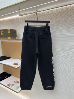Alternative view of CHROME HEARTS Trousers & Shorts Cotton (Black-White) S-XL B55202606130593119
