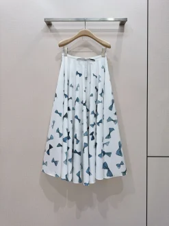 D&G Skirts & Dresses Cotton (White-Blue) S-L C00202606010555129