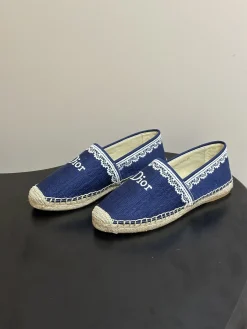 DIOR Boat Shoes & Espadrilles Canvas-Jute (Blue-White) EU35-39 B20202606030625109