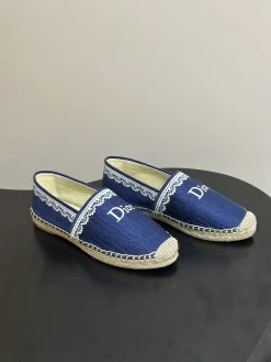 Alternative view of DIOR Boat Shoes & Espadrilles Canvas-Jute (Blue-White) EU35-39 B20202606030625109