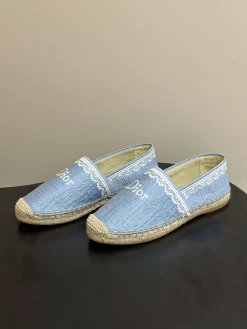 DIOR Boat Shoes & Espadrilles Canvas (Light Blue-White-Beige) EU35-39 B20202606030622109