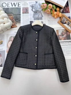 DIOR Coats & Jackets Wool Blend (Black-Gold) S-M-L C05202606011541129