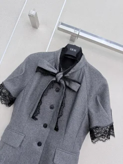 Alternative view of DIOR Coats & Jackets Wool (Gray-Black) S-M-L C20202606010125139