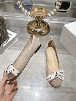 DIOR Flats & Loafers Mesh (Beige-Black) EU34-41 B40202606030635109