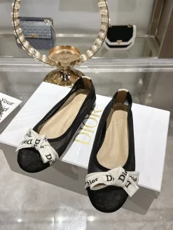 Alternative view of DIOR Flats & Loafers Mesh (Black-White) EU34-41 B40202606030636109