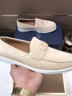 Alternative view of DIOR Flats & Loafers Suede (Beige-White) EU38-45 B60202606030637119