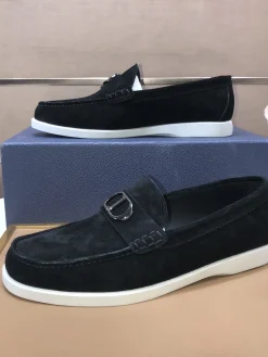 DIOR Flats & Loafers Suede (Black-White) EU38-45 B60202606030640119