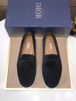 Alternative view of DIOR Flats & Loafers Suede (Black-White) EU38-45 B60202606030641119