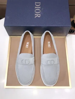 Alternative view of DIOR Flats & Loafers Suede (Light Gray) EU38-45 B60202606030646119