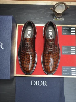 DIOR Formal Shoes Crocodile Leather (Brown) EU39-44 C80202606030651149