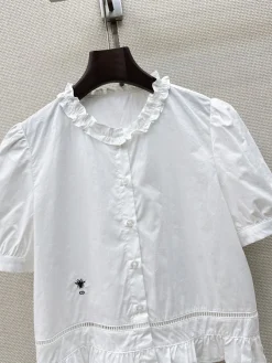 Alternative view of DIOR Shirts & Polos Cotton (White) S-M-L B25202606011301109