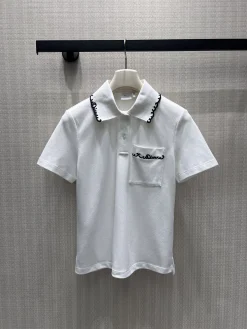 DIOR Shirts & Polos Piqu¨¦ Cotton (White) S-L 23B35202606010070109