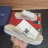 DIOR Slides & Slippers Canvas-Leather (White-Beige) EU39-45 A6020260603072589