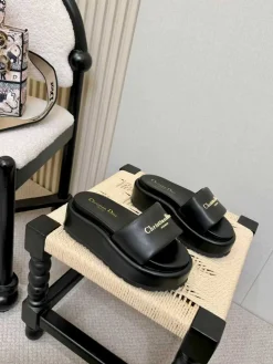 Alternative view of DIOR Slides & Slippers Leather (Black) EU35-42 B10202606030731109