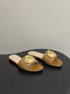 DIOR Slides & Slippers Leather (Brown-Gold) EU35-39 B60202606030734119