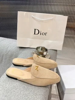 DIOR Slides & Slippers Suede (Beige) EU35-41 B0020260603074499