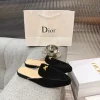 DIOR Slides & Slippers Suede (Black-Gold) EU35-41 B0020260603074599