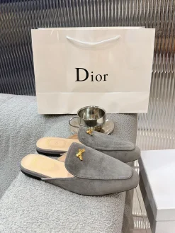 DIOR Slides & Slippers Suede (Grey) EU35-41 B0020260603074699