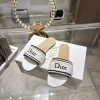DIOR Slides & Slippers Woven Fabric (White-Black) EU35-41 B30202606030747109
