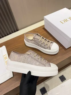 DIOR Sneakers & Trainers Canvas (Beige-White) EU35-41 B50202606030750119