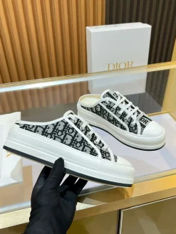 DIOR Sneakers & Trainers Canvas (Black-White) EU35-41 B50202606030809119