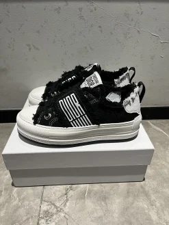 DIOR Sneakers & Trainers Canvas (Black-White) EU35-41 B60202606030758119