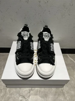 Alternative view of DIOR Sneakers & Trainers Canvas (Black-White) EU35-41 B60202606030758119