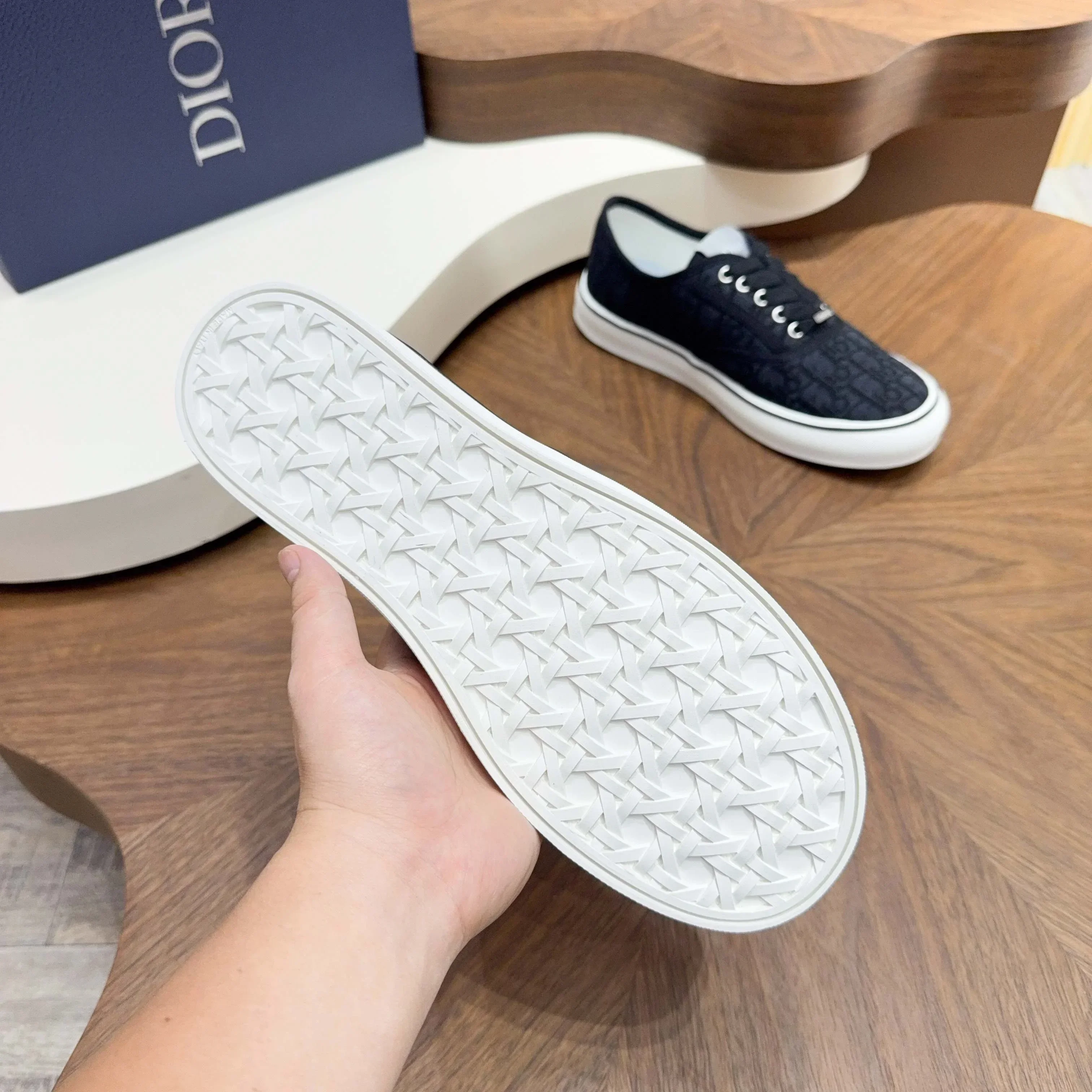 DIOR Sneakers & Trainers Canvas (Black-White) EU39-44 C00202606030759129 - Image 4
