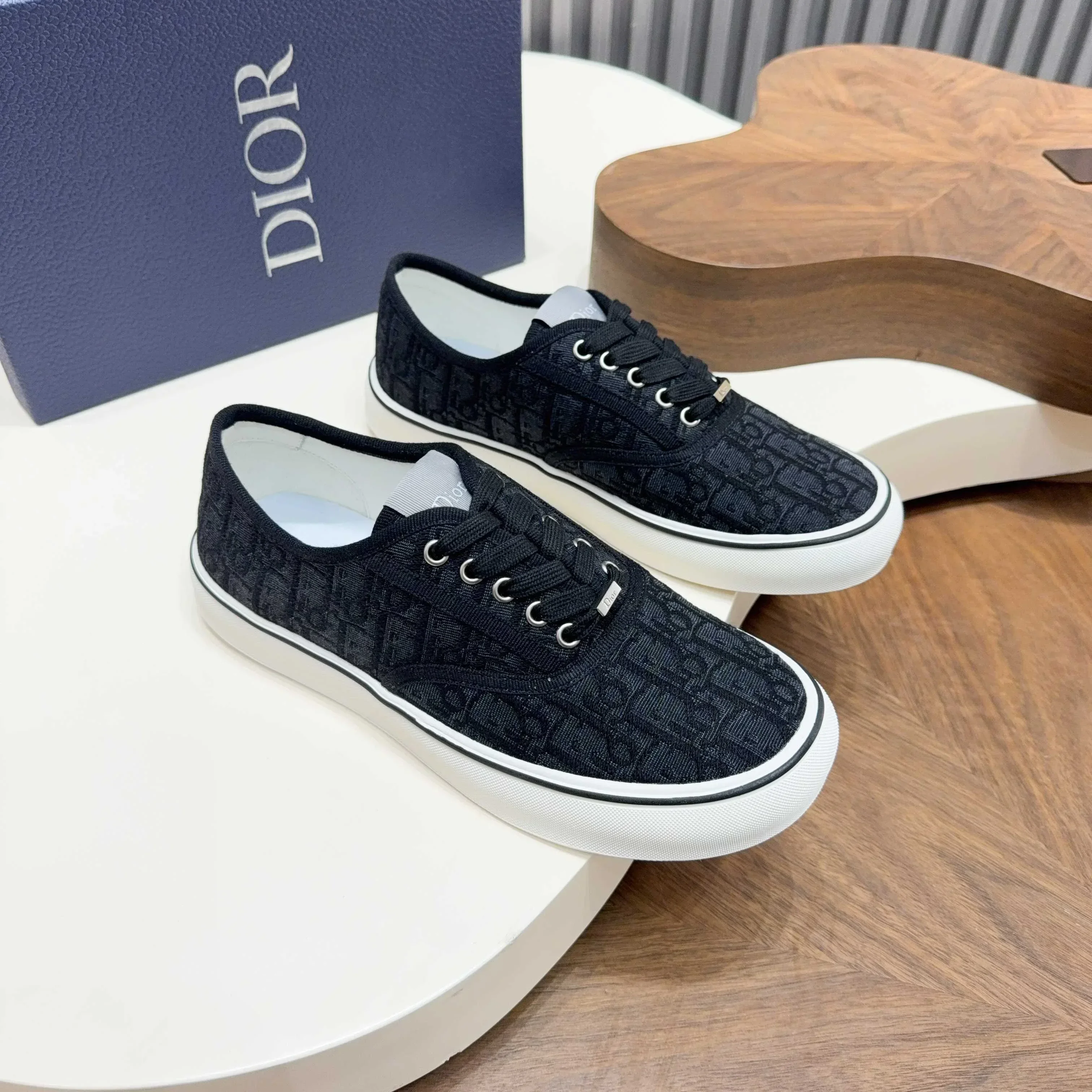 DIOR Sneakers & Trainers Canvas (Black-White) EU39-44 C00202606030759129 - Image 7