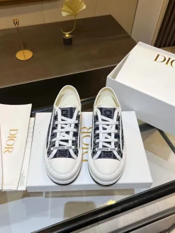 Alternative view of DIOR Sneakers & Trainers Canvas (Blue-White) EU35-39 B50202606030848119