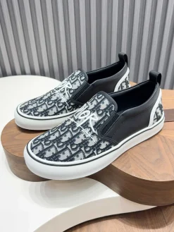 DIOR Sneakers & Trainers Canvas-Leather (Black-White) EU39-44 C00202606030784129