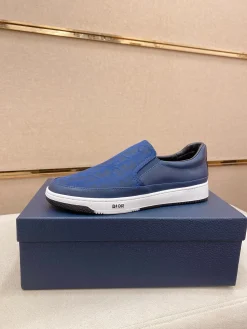 DIOR Sneakers & Trainers Canvas-Leather (Blue-White-Black) EU38-44 B0020260603079799