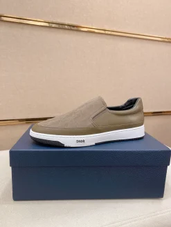 DIOR Sneakers & Trainers Canvas-Leather (Khaki-White-Black) EU38-44 B0020260603079899