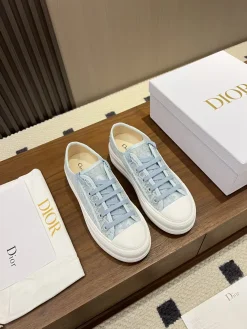 Alternative view of DIOR Sneakers & Trainers Canvas (Light Blue-White) EU35-41 B50202606030888119