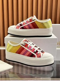DIOR Sneakers & Trainers Canvas (Red-Pink-Yellow-White-Black) EU35-41 B50202606030783119