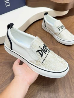 Alternative view of DIOR Sneakers & Trainers Canvas (White-Beige-Black) EU39-44 C00202606030768129