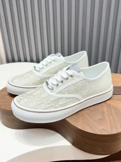 DIOR Sneakers & Trainers Canvas (White-Beige) EU39-44 C00202606030764129