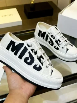 DIOR Sneakers & Trainers Canvas (White-Black) EU35-39 B50202606030788119