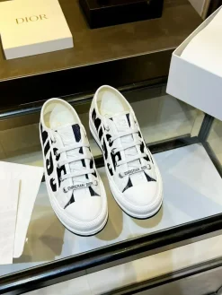 Alternative view of DIOR Sneakers & Trainers Canvas (White-Black) EU35-39 B50202606030788119
