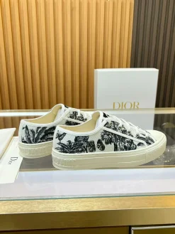 DIOR Sneakers & Trainers Canvas (White-Black) EU35-41 B40202606030806109