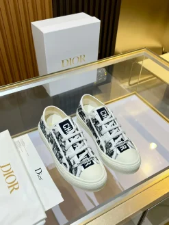 Alternative view of DIOR Sneakers & Trainers Canvas (White-Black) EU35-41 B40202606030806109