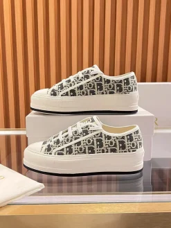 DIOR Sneakers & Trainers Canvas (White-Black) EU35-41 B50202606030810119