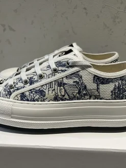 DIOR Sneakers & Trainers Canvas (White-Blue) EU35-41 B50202606030770119