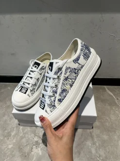 Alternative view of DIOR Sneakers & Trainers Canvas (White-Blue) EU35-41 B50202606030770119
