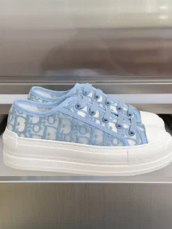 Alternative view of DIOR Sneakers & Trainers Canvas (White-Blue) EU35-41 B60202606030769119