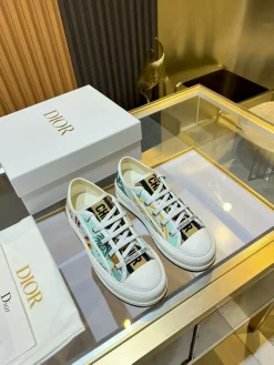 Alternative view of DIOR Sneakers & Trainers Canvas (White-Blue-Orange-Green-Black) EU35-41 B50202606030771119