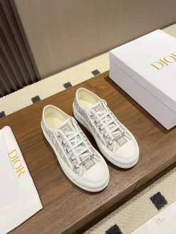 Alternative view of DIOR Sneakers & Trainers Canvas (White-Gray-Yellow) EU35-41 B50202606030774119