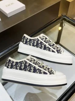 DIOR Sneakers & Trainers Canvas (White-Navy) EU35-41 B50202606030779119