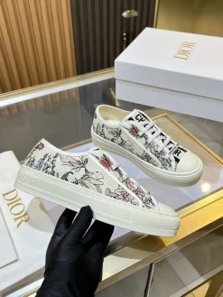 DIOR Sneakers & Trainers Canvas (White-Pink-Blue-Green) EU35-41 B40202606030781109