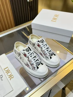 Alternative view of DIOR Sneakers & Trainers Canvas (White-Pink-Green-Black) EU35-41 B50202606030811119